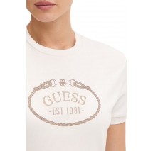 GUESS ROSALBA CN T-SHIRT ΜΠΛΟΥΖΑ ΓΥΝΑΙΚΕΙΑ OFF WHITE
