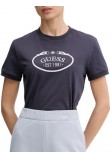GUESS ROSALBA CN T-SHIRT ΜΠΛΟΥΖΑ ΓΥΝΑΙΚΕΙΑ DARK NAVY
