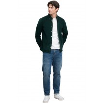 SUPERDRY CLASSIC NEEDLE CORD SHIRT ΠΟΥΚΑΜΙΣΟ ΑΝΔΡΙΚΟ FOREST GREEN