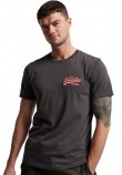 SUPERDRY D2 OVIN VINTAGE VL NEON TEE T-SHIRT ΑΝΔΡΙΚΟ DARK GREY