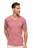 SUPERDRY  V NECK SLUB T-SHIRT ΜΠΛΟΥΖΑ ΑΝΔΡΙΚΗ ROSE