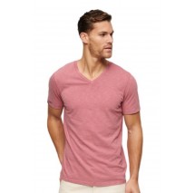 SUPERDRY  V NECK SLUB T-SHIRT ΜΠΛΟΥΖΑ ΑΝΔΡΙΚΗ ROSE