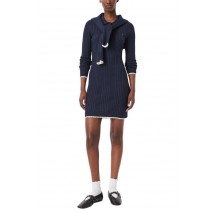 TOMMY JEANS CABLE POLO MINI DRESS EXT ΦΟΡΕΜΑ ΠΛΕΚΤΟ ΓΥΝΑΙΚΕΙΟ NAVY