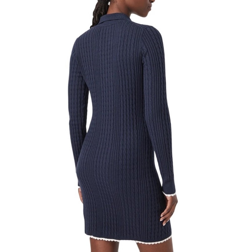 TOMMY JEANS CABLE POLO MINI DRESS EXT ΦΟΡΕΜΑ ΠΛΕΚΤΟ ΓΥΝΑΙΚΕΙΟ NAVY