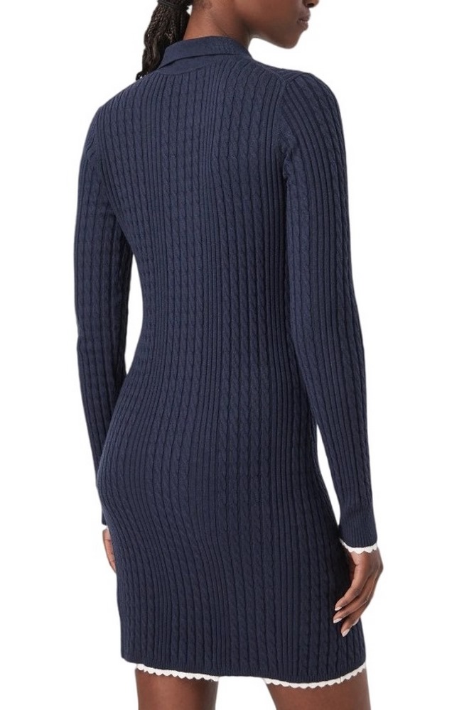 TOMMY JEANS CABLE POLO MINI DRESS EXT ΦΟΡΕΜΑ ΠΛΕΚΤΟ ΓΥΝΑΙΚΕΙΟ NAVY