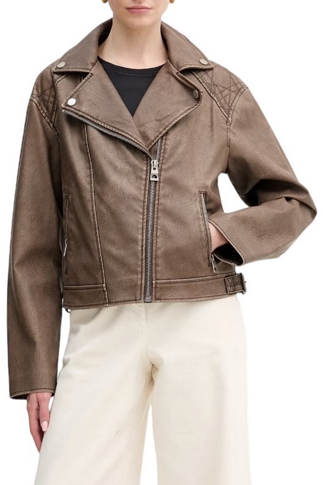 GUESS NADA VINTAGE BIKER ΜΠΟΥΦΑΝ ΓΥΝΑΙΚΕΙΟ BROWN