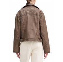 GUESS NADA VINTAGE BIKER ΜΠΟΥΦΑΝ ΓΥΝΑΙΚΕΙΟ BROWN