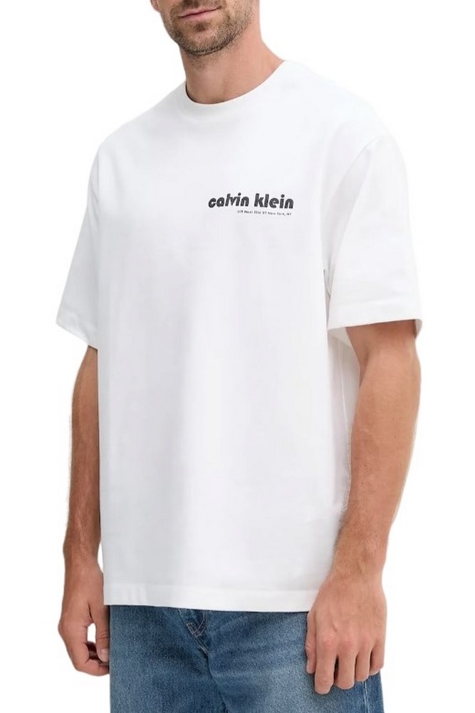 CALVIN KLEIN  16S CLVN KLN BHS T-SHIRT ΜΠΛΟΥΖΑ ΑΝΔΡΙΚΗ WHITE