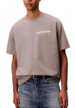 CALVIN KLEIN  16S CLVN KLN BHS T-SHIRT ΜΠΛΟΥΖΑ ΑΝΔΡΙΚΗ GREY