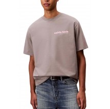 CALVIN KLEIN  16S CLVN KLN BHS T-SHIRT ΜΠΛΟΥΖΑ ΑΝΔΡΙΚΗ GREY