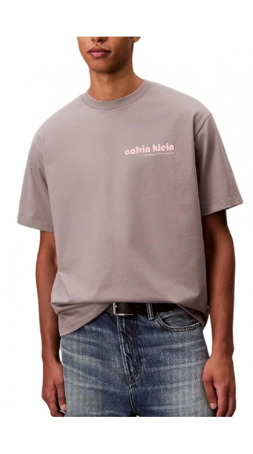 CALVIN KLEIN  16S CLVN KLN BHS T-SHIRT ΜΠΛΟΥΖΑ ΑΝΔΡΙΚΗ GREY