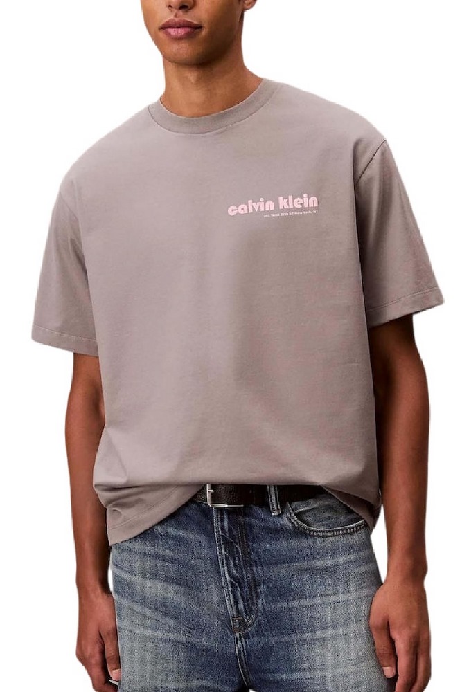 CALVIN KLEIN  16S CLVN KLN BHS T-SHIRT ΜΠΛΟΥΖΑ ΑΝΔΡΙΚΗ GREY