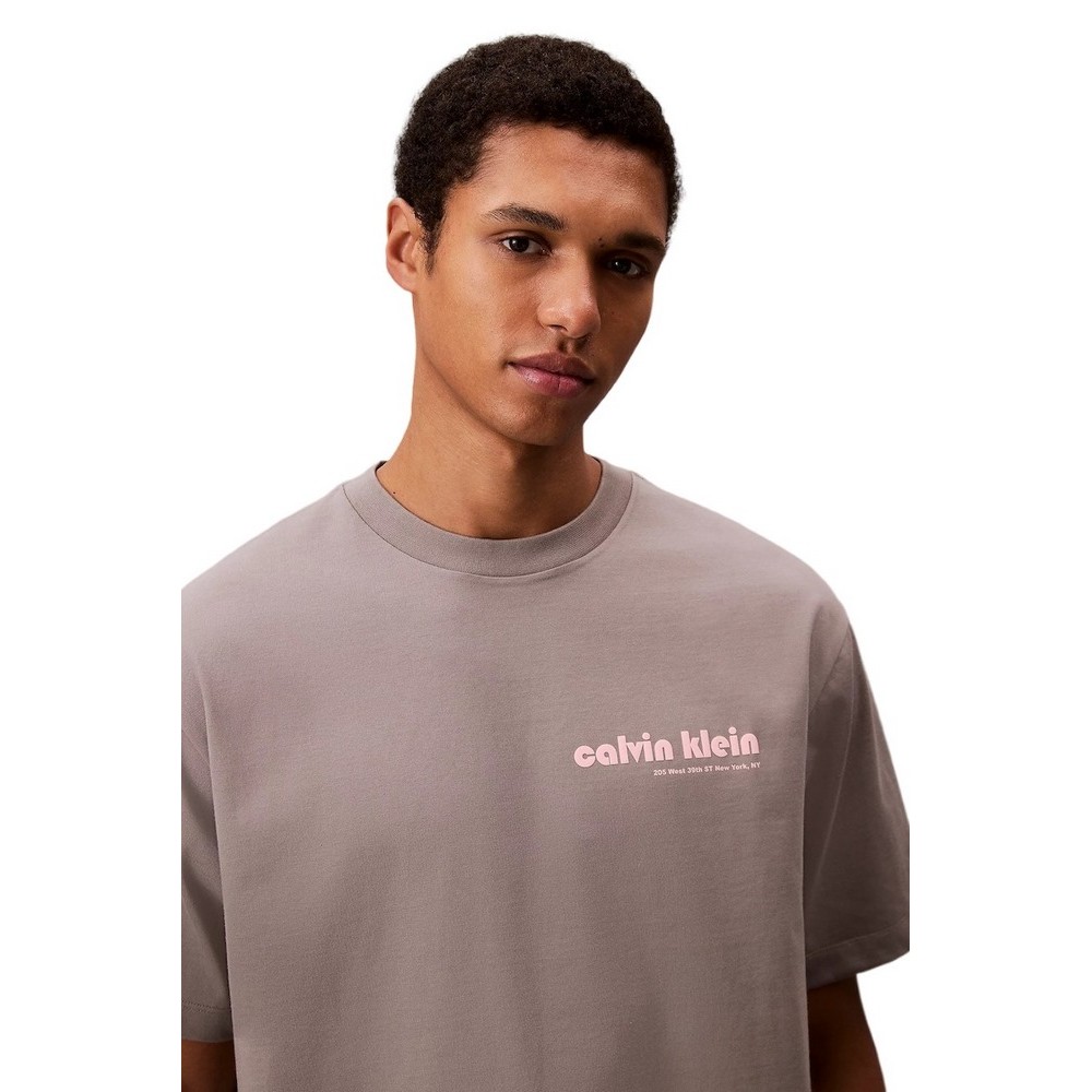 CALVIN KLEIN  16S CLVN KLN BHS T-SHIRT ΜΠΛΟΥΖΑ ΑΝΔΡΙΚΗ GREY