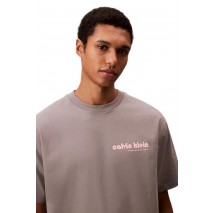 CALVIN KLEIN  16S CLVN KLN BHS T-SHIRT ΜΠΛΟΥΖΑ ΑΝΔΡΙΚΗ GREY