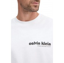 CALVIN KLEIN  16S CLVN KLN BHS T-SHIRT ΜΠΛΟΥΖΑ ΑΝΔΡΙΚΗ WHITE