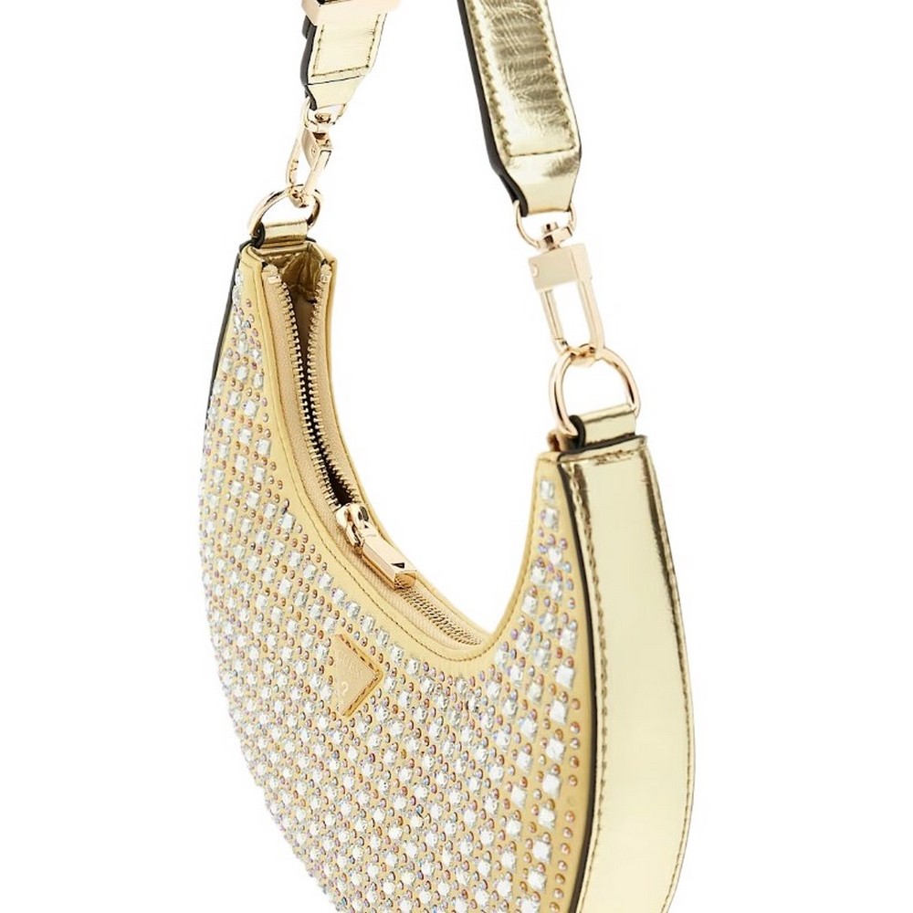 GUESS LUA SMALL HOBO ΤΣΑΝΤΑ ΓΥΝΑΙΚΕΙΑ GOLD