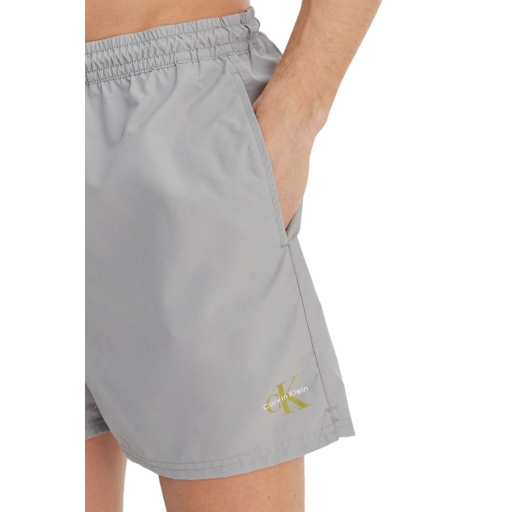 CALVIN KLEIN MEDIUM DRAWSTRING WAISTBAND ΜΑΓΙΟ ΑΝΔΡΙΚΟ GREY