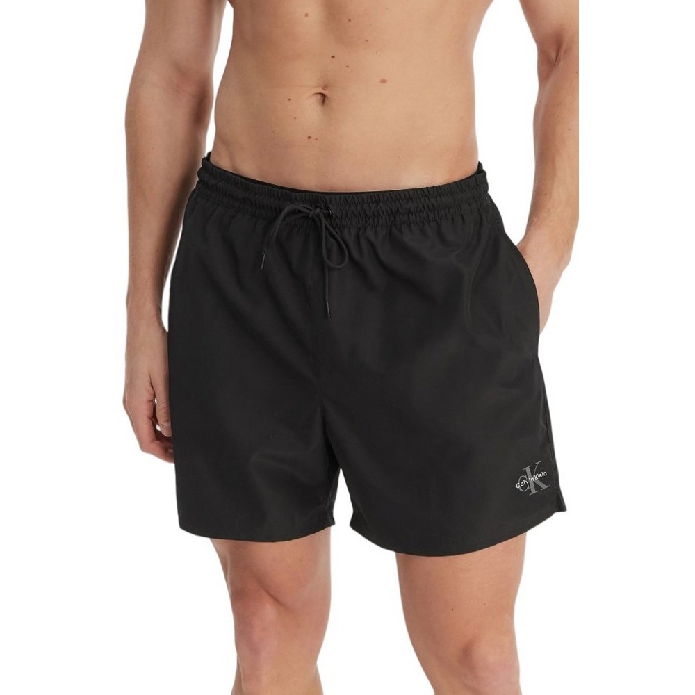 CALVIN KLEIN MEDIUM DRAWSTRING WAISTBAND ΜΑΓΙΟ ΑΝΔΡΙΚΟ BLACK