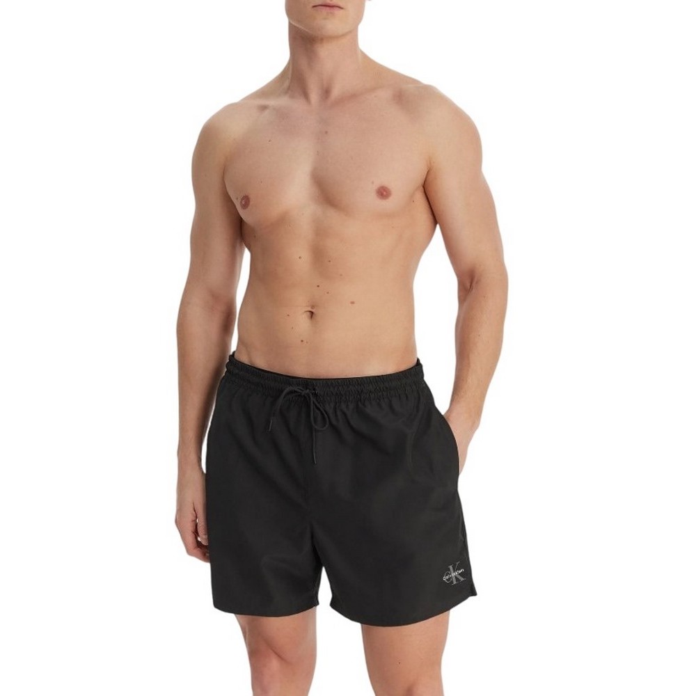 CALVIN KLEIN MEDIUM DRAWSTRING WAISTBAND ΜΑΓΙΟ ΑΝΔΡΙΚΟ BLACK