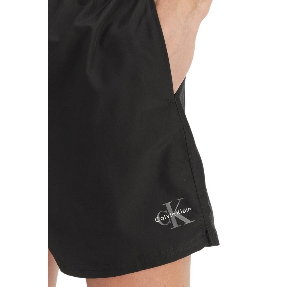 CALVIN KLEIN MEDIUM DRAWSTRING WAISTBAND ΜΑΓΙΟ ΑΝΔΡΙΚΟ BLACK