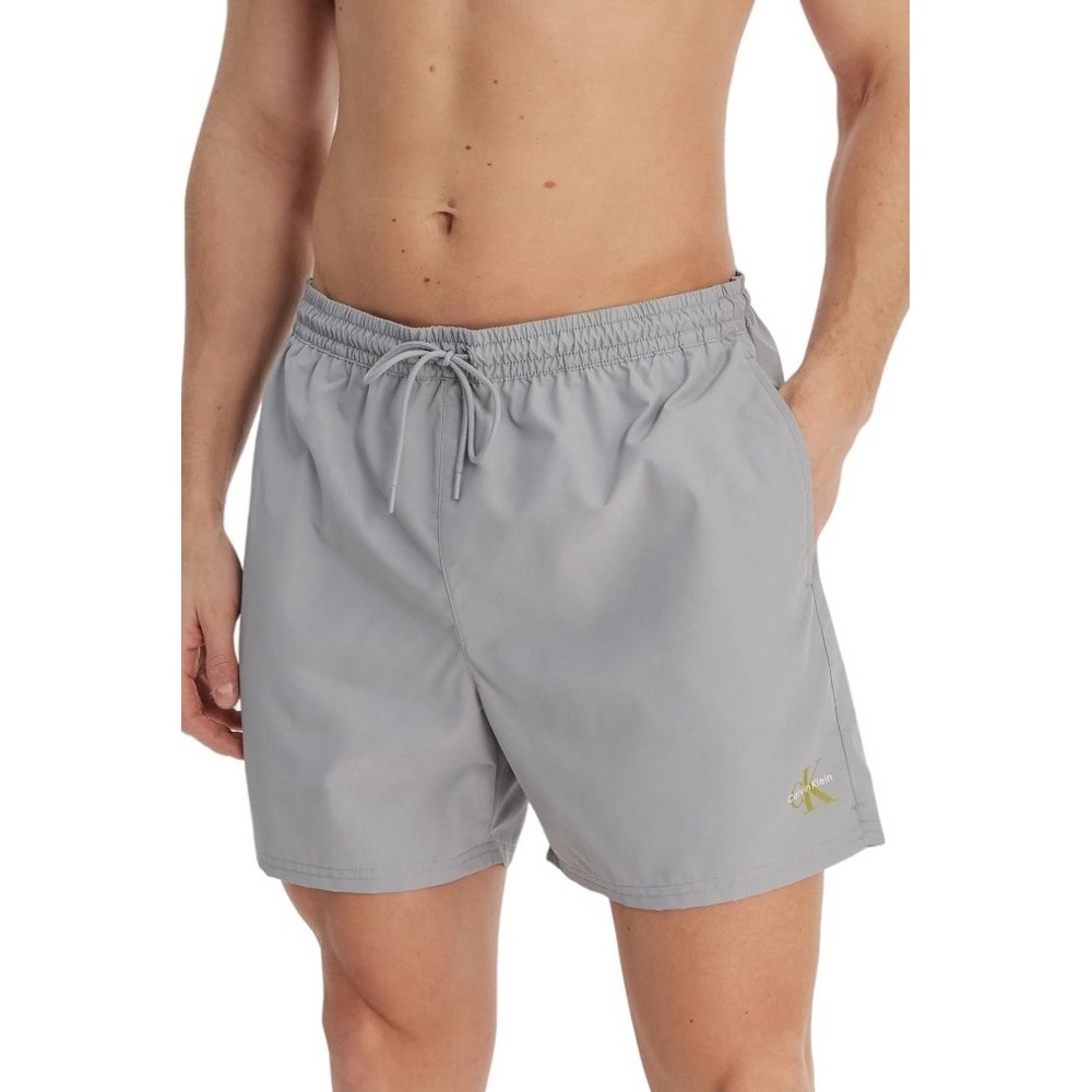CALVIN KLEIN MEDIUM DRAWSTRING WAISTBAND ΜΑΓΙΟ ΑΝΔΡΙΚΟ GREY