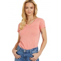 GUESS SLUBBY T-SHIRT ΜΠΛΟΥΖΑ ΓΥΝΑΙΚΕΙΑ ORANGE