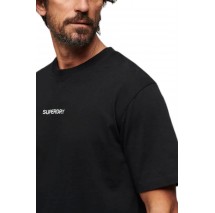 SUPERDRY MICRO LOGO GRAPHIC LOOSE T-SHIRT ΜΠΛΟΥΖΑ ΑΝΔΡΙΚΗ BLACK