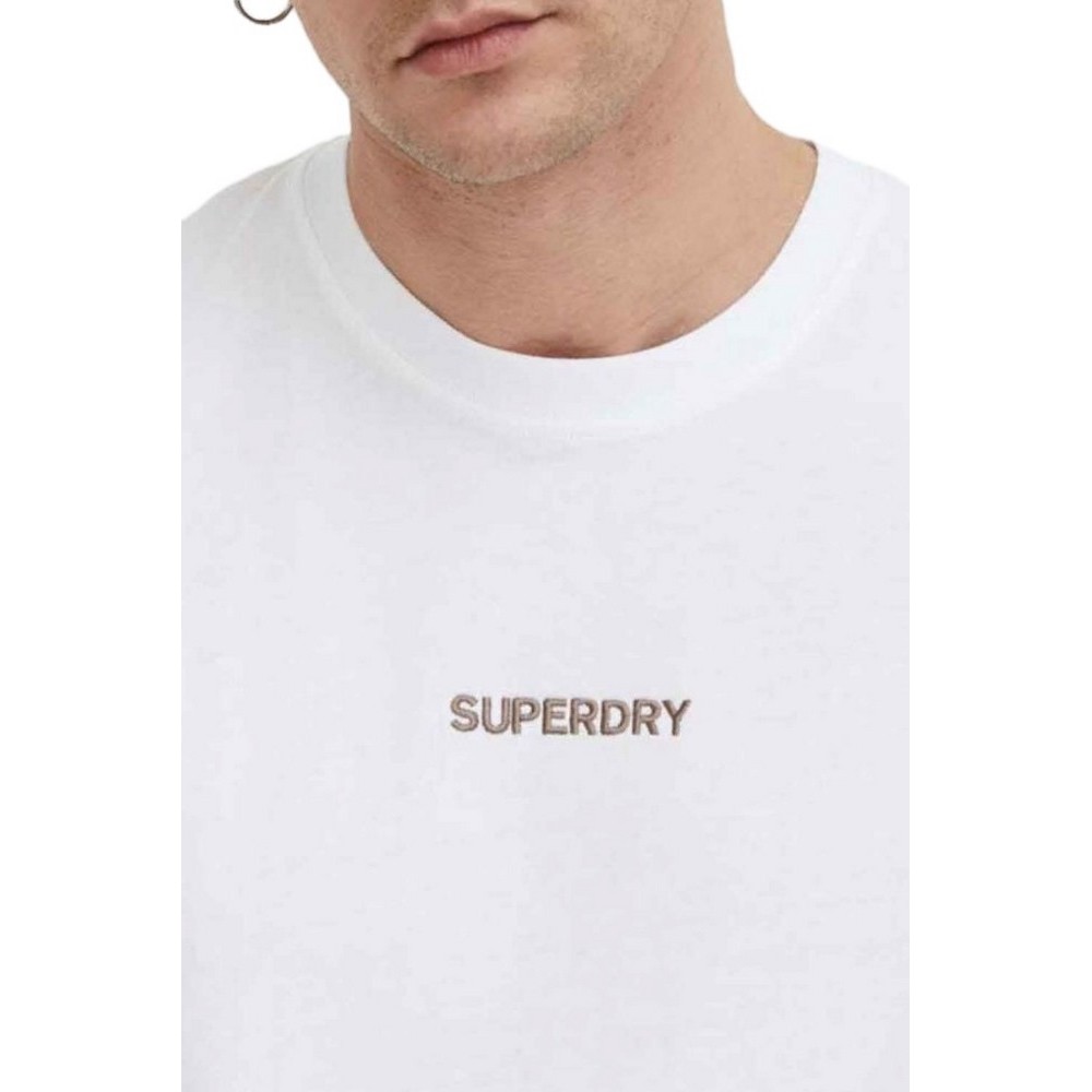 SUPERDRY MICRO LOGO GRAPHIC LOOSE T-SHIRT ΜΠΛΟΥΖΑ ΑΝΔΡΙΚΗ WHITE