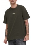 SUPERDRY MICRO LOGO GRAPHIC LOOSE T-SHIRT ΜΠΛΟΥΖΑ ΑΝΔΡΙΚΗ KHAKI