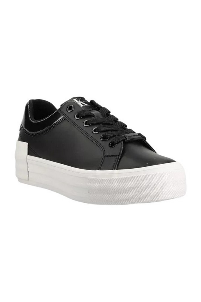 CALVIN KLEIN JEANS VULC FLATFORM BOLD LTH-GLOSSY ΠΑΠΟΥΤΣΙ ΓΥΝΑΙΚΕΙΟ BLACK