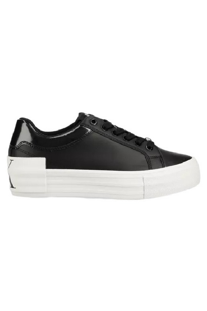 CALVIN KLEIN JEANS VULC FLATFORM BOLD LTH-GLOSSY ΠΑΠΟΥΤΣΙ ΓΥΝΑΙΚΕΙΟ BLACK