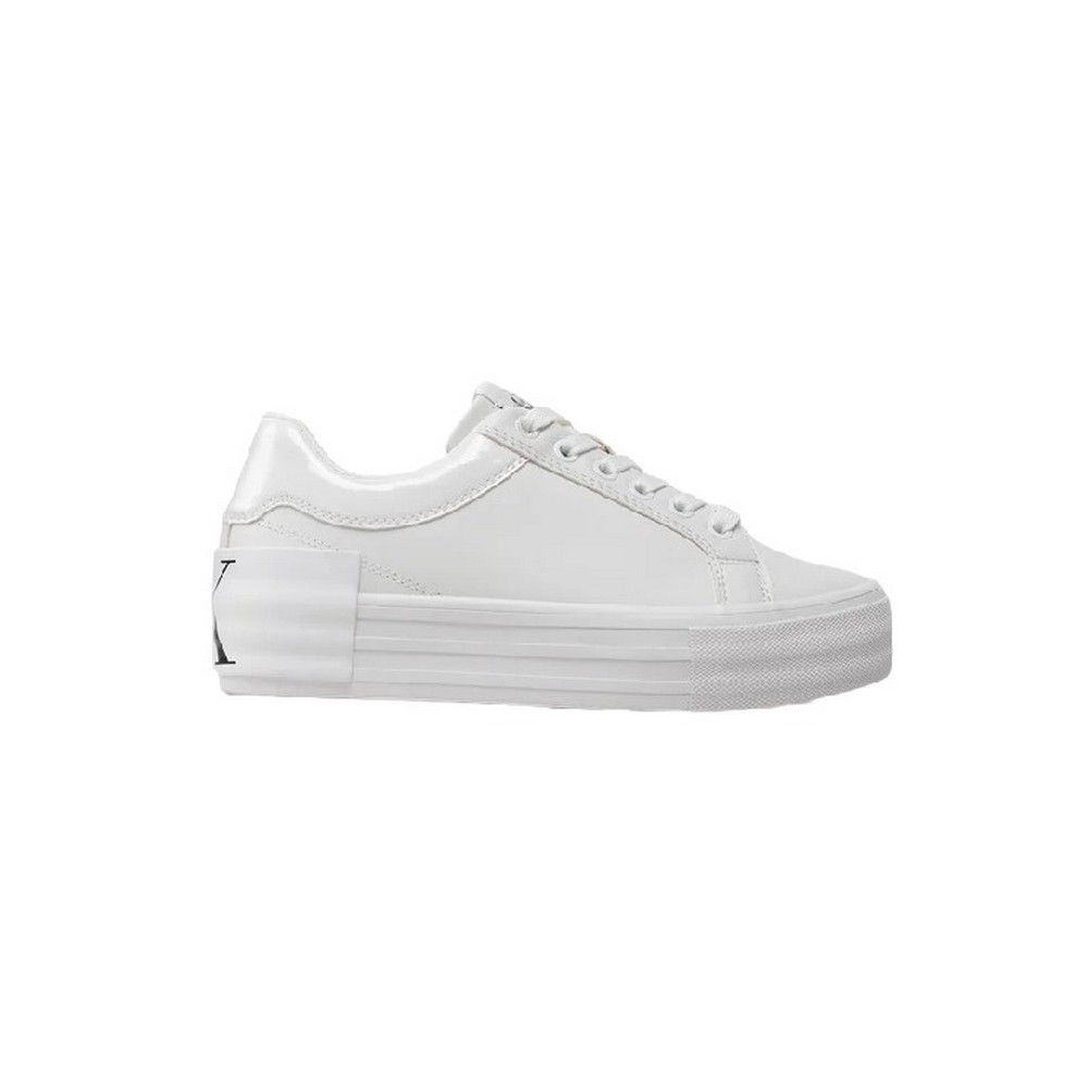 CALVIN KLEIN JEANS VULC FLATFORM BOLD LTH-GLOSSY ΠΑΠΟΥΤΣΙ ΓΥΝΑΙΚΕΙΟ WHITE