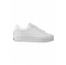 CALVIN KLEIN JEANS VULC FLATFORM BOLD LTH-GLOSSY ΠΑΠΟΥΤΣΙ ΓΥΝΑΙΚΕΙΟ WHITE