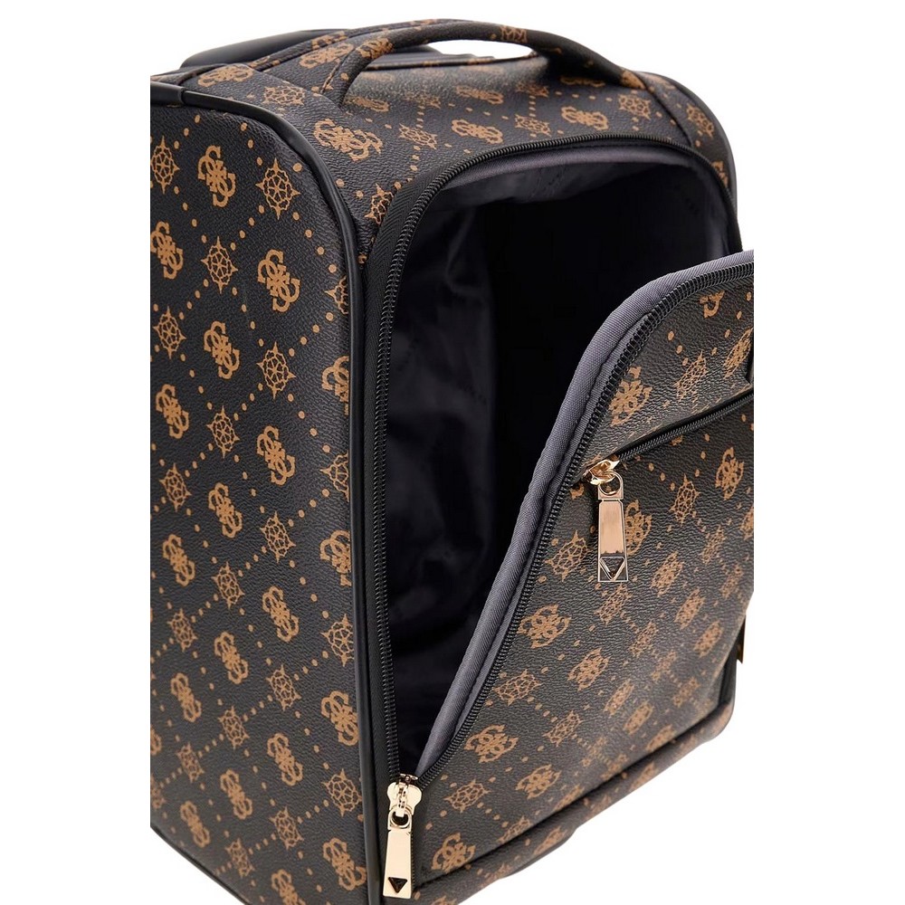 GUESS SILIA 16 IN CARRYON ΒΑΛΙΤΣΑ ΓΥΝΑΙΚΕΙΑ DARK BROWN