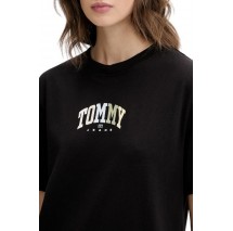 TOMMY JEANS  RLX COLOR VARSITY TEE T-SHIRT ΜΠΛΟΥΖΑ ΓΥΝΑΙΚΕΙΑ BLACK