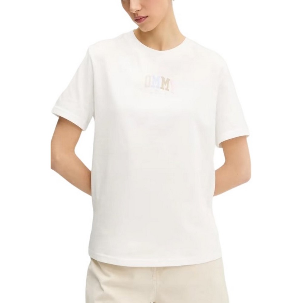 TOMMY JEANS  RLX COLOR VARSITY TEE T-SHIRT ΜΠΛΟΥΖΑ ΓΥΝΑΙΚΕΙΑ OFF WHITE