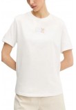 TOMMY JEANS  RLX COLOR VARSITY TEE T-SHIRT ΜΠΛΟΥΖΑ ΓΥΝΑΙΚΕΙΑ OFF WHITE