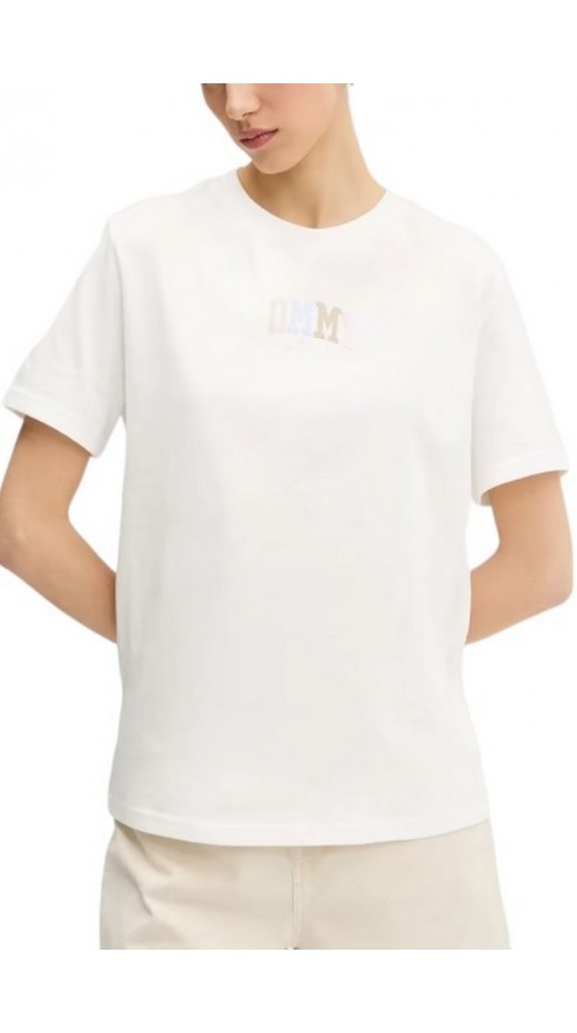 TOMMY JEANS  RLX COLOR VARSITY TEE T-SHIRT ΜΠΛΟΥΖΑ ΓΥΝΑΙΚΕΙΑ OFF WHITE