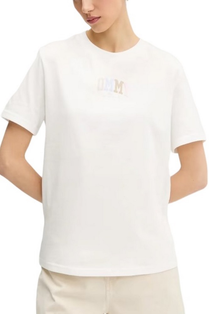 TOMMY JEANS  RLX COLOR VARSITY TEE T-SHIRT ΜΠΛΟΥΖΑ ΓΥΝΑΙΚΕΙΑ OFF WHITE