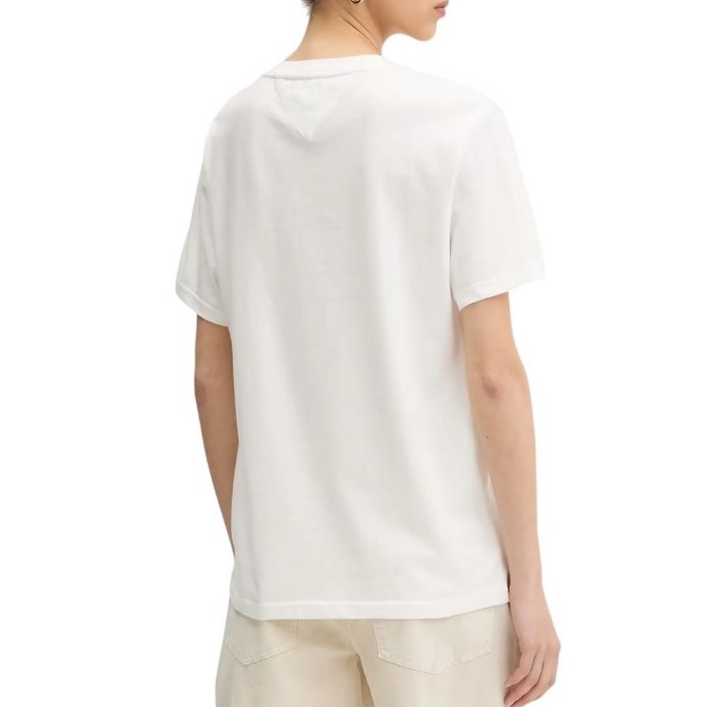 TOMMY JEANS  RLX COLOR VARSITY TEE T-SHIRT ΜΠΛΟΥΖΑ ΓΥΝΑΙΚΕΙΑ OFF WHITE