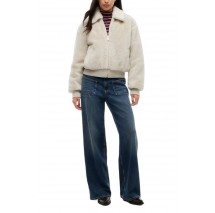 TOMMY JEANS FAUX FUR JACKET EXT ΜΠΟΥΦΑΝ ΓΥΝΑΙΚΕΙΟ STONE