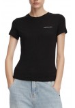 TOMMY JEANS SLIM ESS LOGO 1 EXT T-SHIRT ΜΠΛΟΥΖΑ ΓΥΝΑΙΚΕΙΑ BLACK