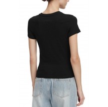 TOMMY JEANS SLIM ESS LOGO 1 EXT T-SHIRT ΜΠΛΟΥΖΑ ΓΥΝΑΙΚΕΙΑ BLACK