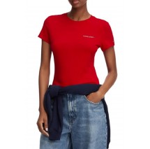 TOMMY JEANS SLIM ESS LOGO 1 EXT T-SHIRT ΜΠΛΟΥΖΑ ΓΥΝΑΙΚΕΙΑ RED