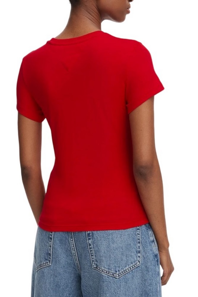 TOMMY JEANS SLIM ESS LOGO 1 EXT T-SHIRT ΜΠΛΟΥΖΑ ΓΥΝΑΙΚΕΙΑ RED
