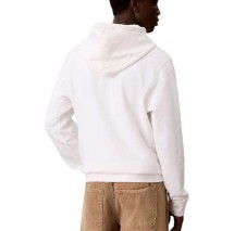 CALVIN KLEIN JEANS 350TERRY WVN LBL HOODIE ΜΠΛΟΥΖΑ ΦΟΥΤΕΡ ΑΝΔΡΙΚΗ BRIGHT WHITE