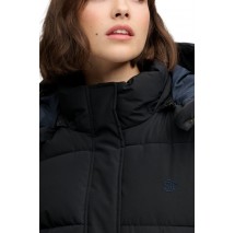 SUPERDRY PREMIUM HOOD PUFFER JKT ΜΠΟΥΦΑΝ ΓΥΝΑΙΚΕΙΟ BLACK