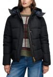 SUPERDRY PREMIUM HOOD PUFFER JKT ΜΠΟΥΦΑΝ ΓΥΝΑΙΚΕΙΟ BLACK