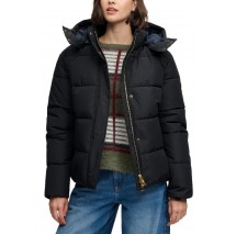 SUPERDRY PREMIUM HOOD PUFFER JKT ΜΠΟΥΦΑΝ ΓΥΝΑΙΚΕΙΟ BLACK