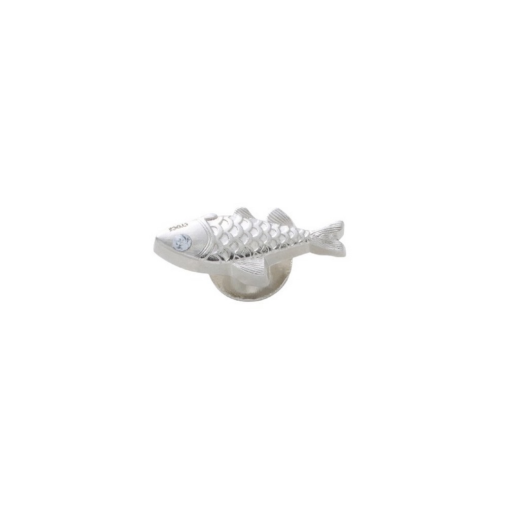 CROCS SILVER ALLOY FISH JIBBITZ CHARMS ΑΞΕΣΟΥΑΡ ΓΥΝΑΙΚΕΙΟ SILVER